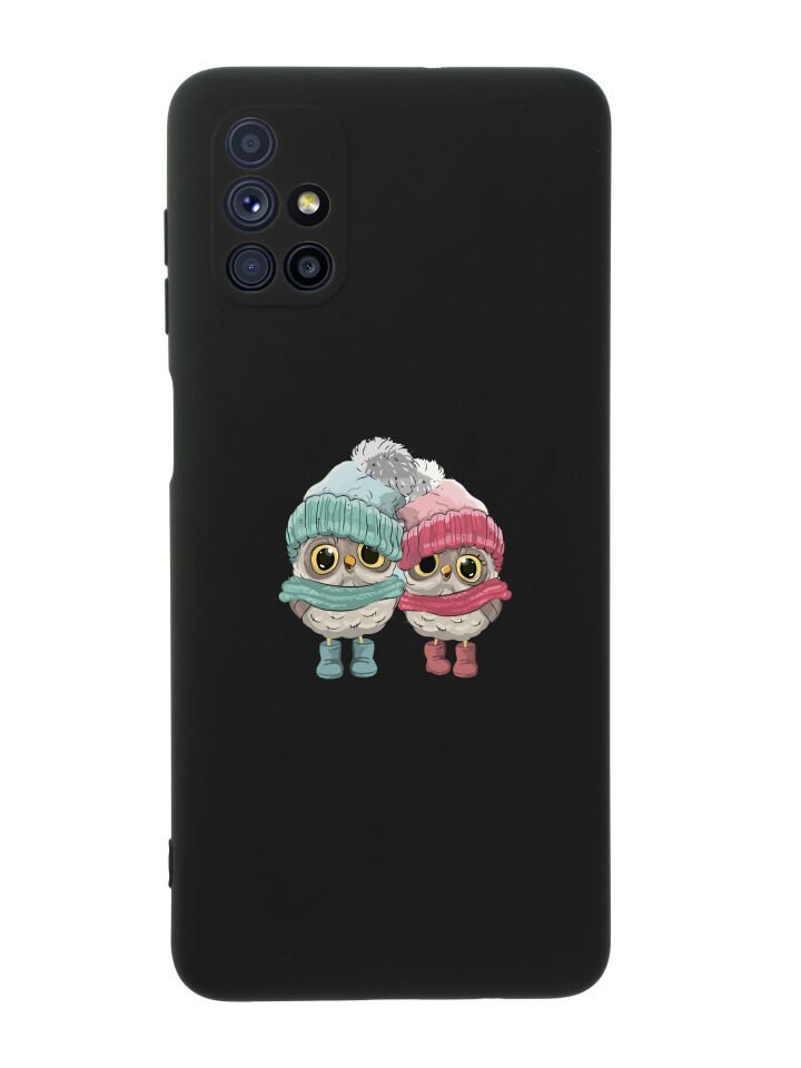 Samsung M51 Bereli Baykuş Premium Silikonlu Telefon Kılıfı