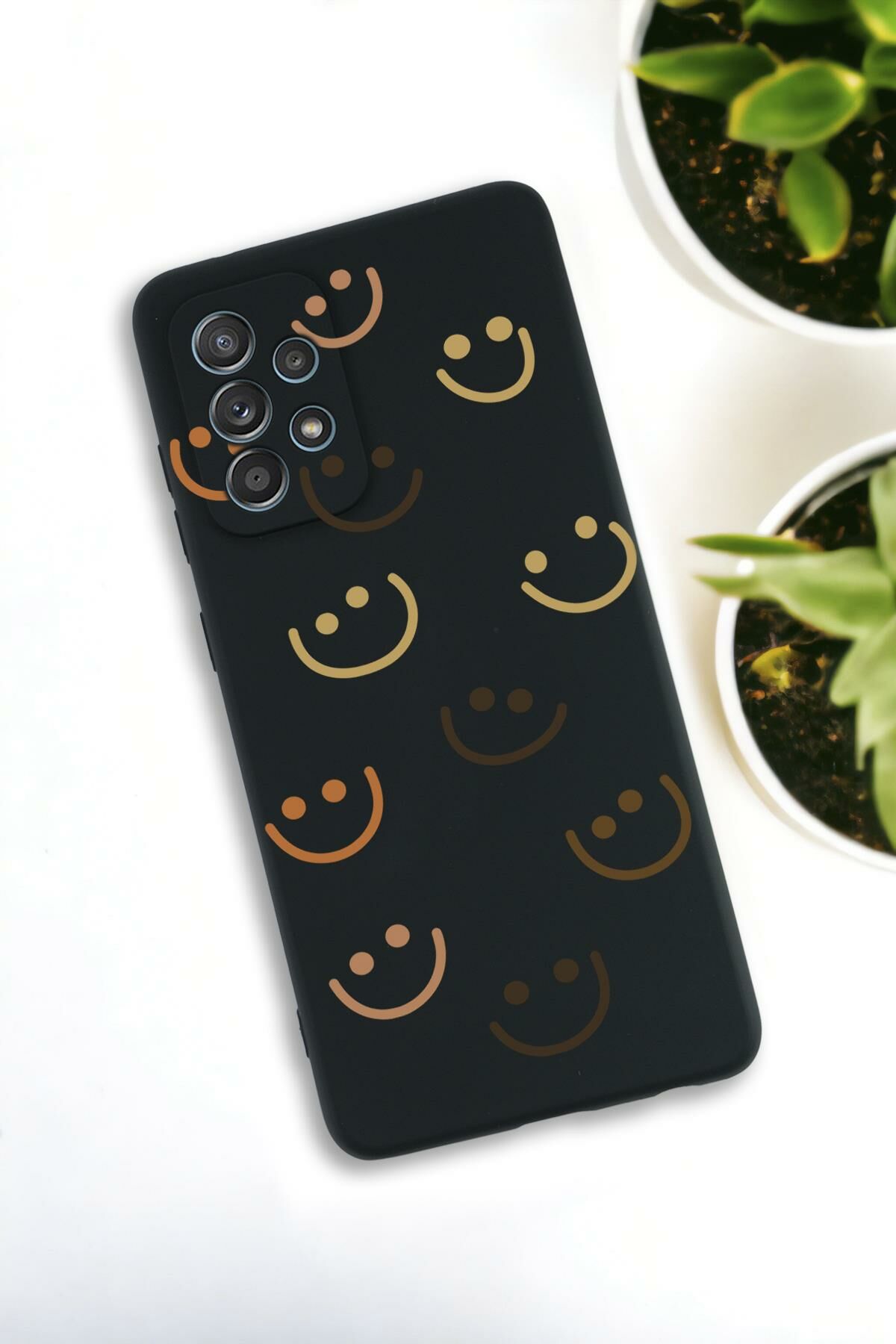 Samsung Galaxy A33 Uyumlu Smile Desenli Premium Silikonlu Lansman Telefon Kılıfı