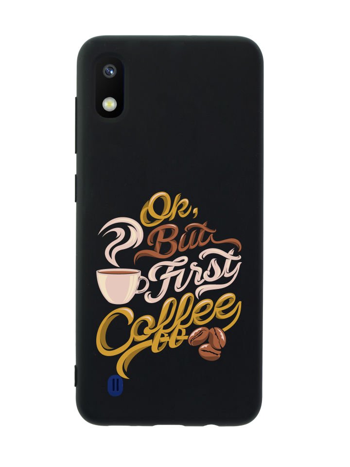 Samsung A10 First Coffee Premium Silikonlu Telefon Kılıfı