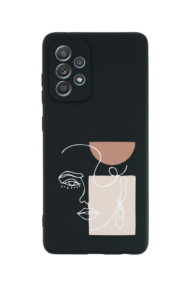 Samsung A23 Uyumlu Women Art Desenli Premium Silikonlu Lansman Telefon Kılıfı