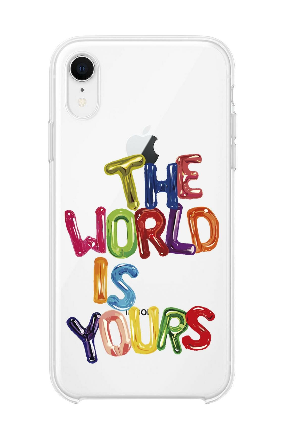 iPhone Xr The World Is Yours Premium Şeffaf Silikon Kılıf