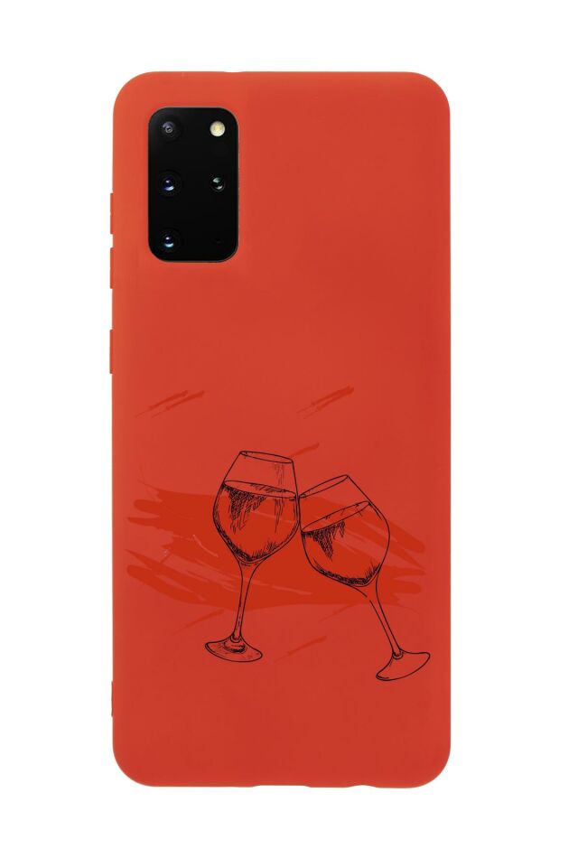 Samsung S20 Plus Spilled Wine Premium Silikonlu Telefon Kılıfı