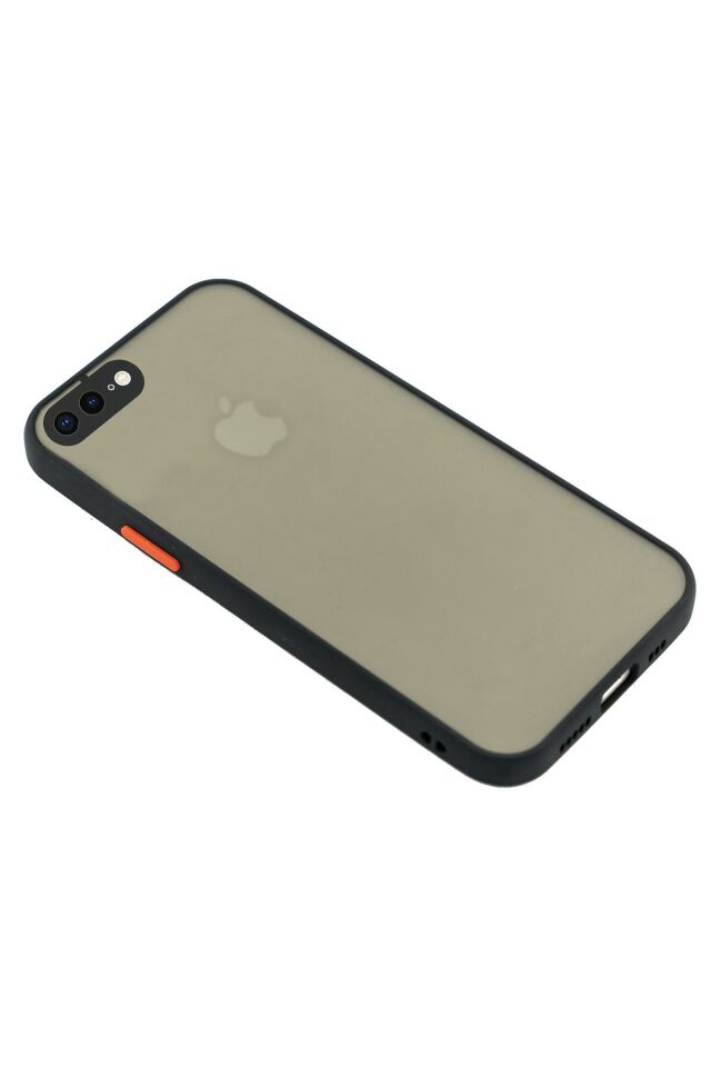 iPhone 8 Plus Buzlu Şeffaf Lüx Telefon Kılıfı MCH90