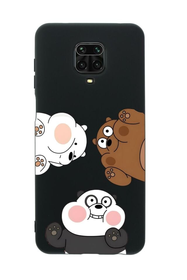 Xiaomi Redmi Note 9 Pro Uyumlu Cute Animals Desenli Premium Silikonlu Telefon Kılıfı