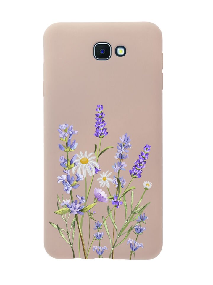 Samsung J7 Prime Lavender Premium Silikonlu Telefon Kılıfı