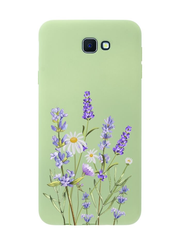 Samsung J7 Prime Lavender Premium Silikonlu Telefon Kılıfı