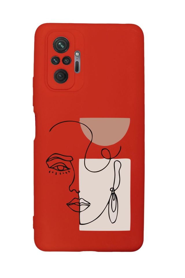 Xiaomi Redmi Note 10 Pro Uyumlu Women Art Desenli Premium Silikonlu Lansman Telefon Kılıfı
