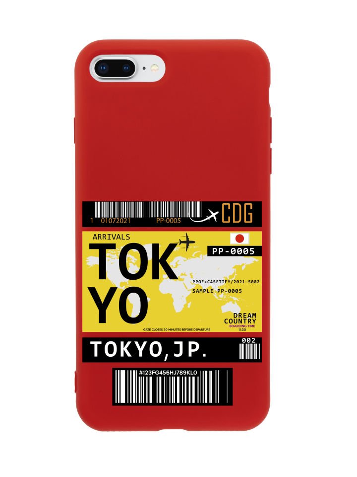 iPhone 7 Plus Tokyo Bilet Tasarımlı Telefon Kılıfı