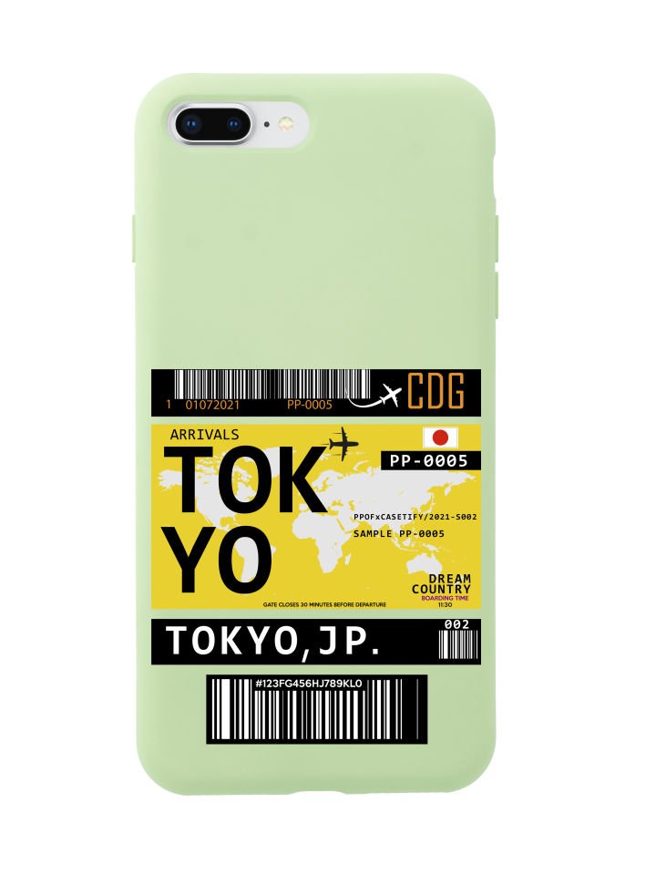 iPhone 7 Plus Tokyo Bilet Tasarımlı Telefon Kılıfı