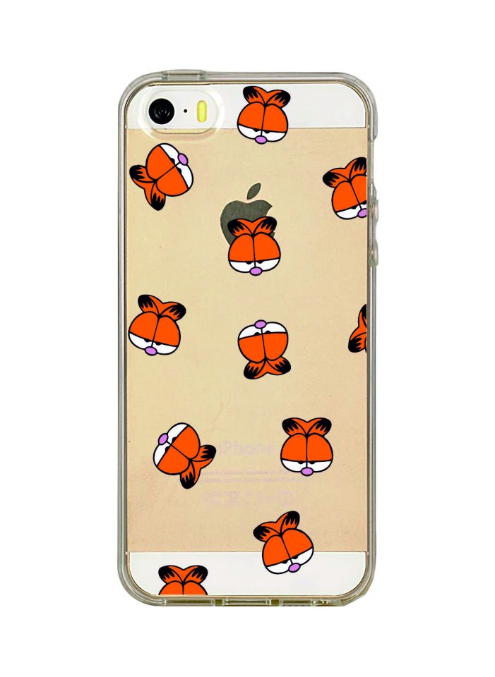 iPhone 5 Garfield Desenli Şeffaf Kılıf