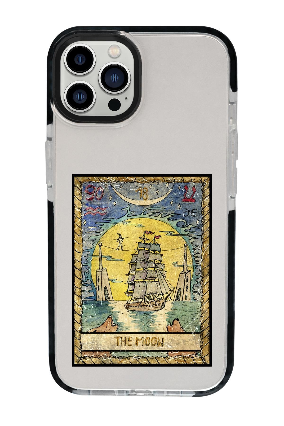 iPhone 15 Pro Max Uyumlu The Moon Desenli Candy Bumper Darbe Emci Silikonlu Telefon Kılıfı