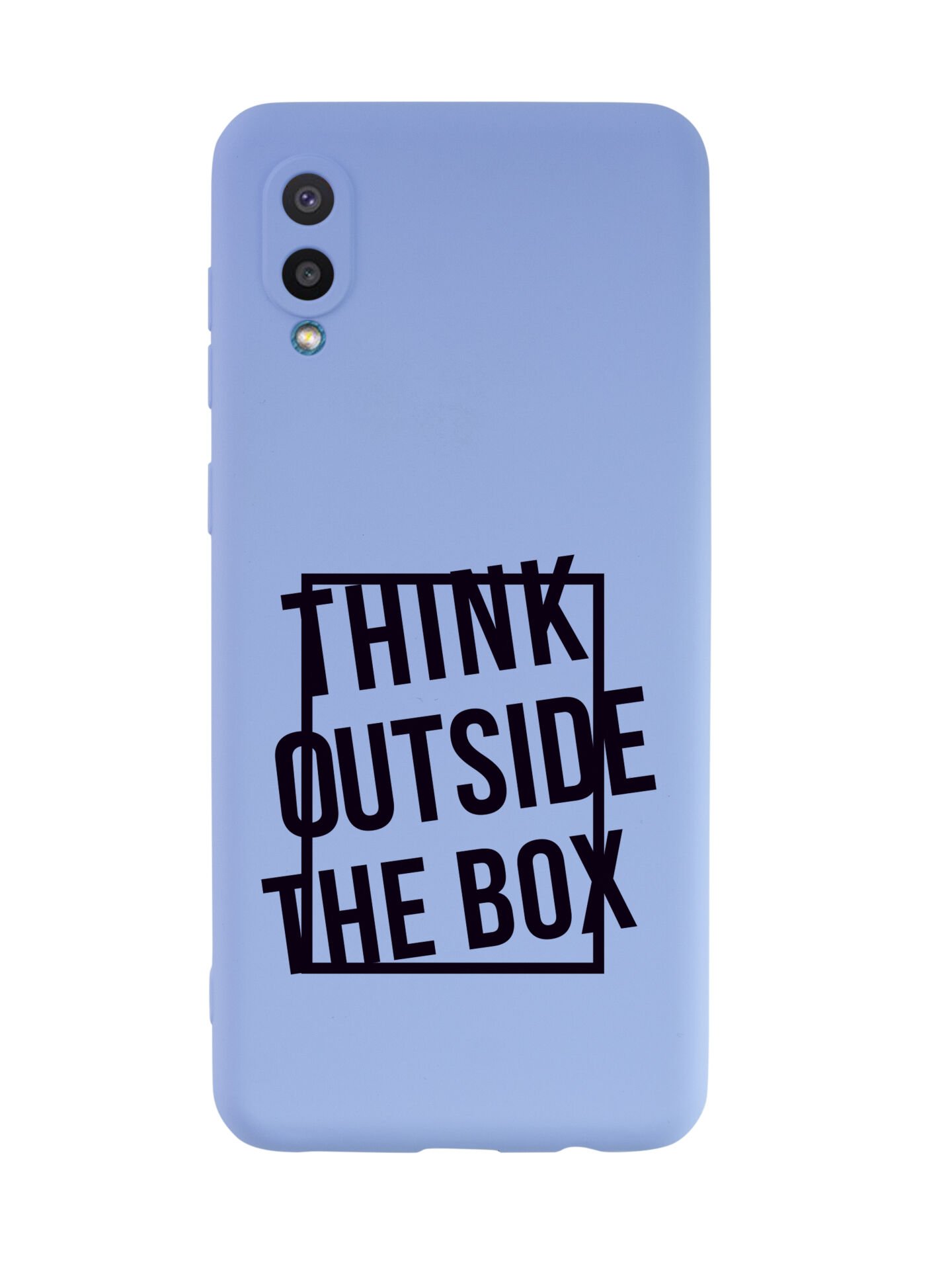 Samsung A02 Think Outside Premium Silikonlu Lila Telefon Kılıfı
