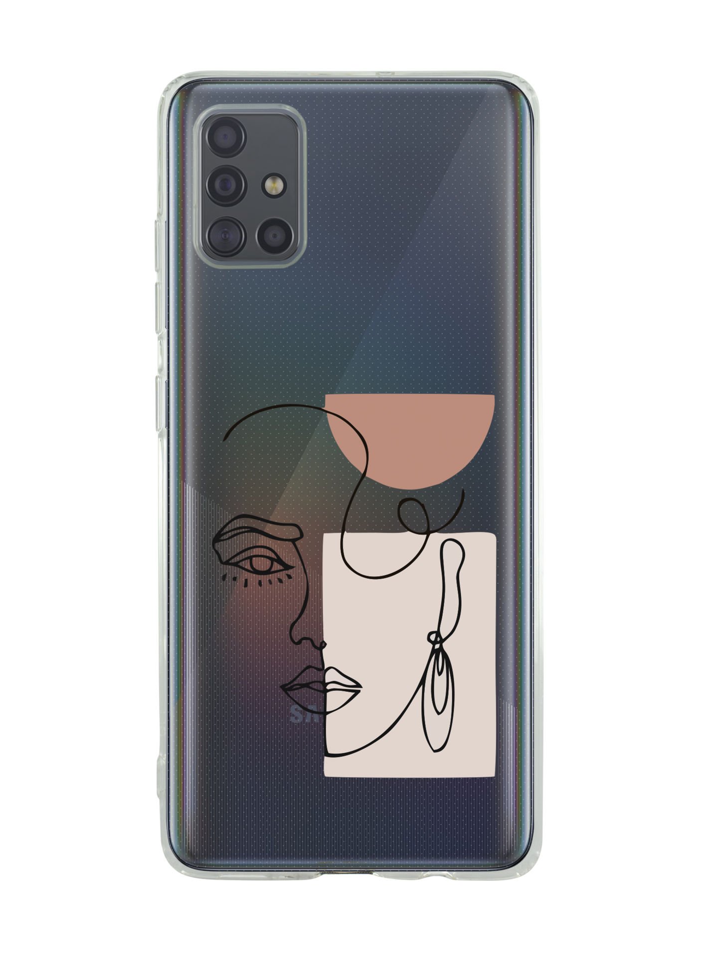 Samsung A71 Women Art Desenli Premium Şeffaf Silikon Kılıf