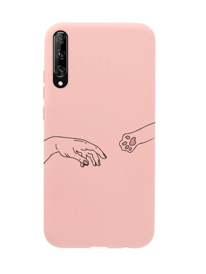 Huawei Psmart Pro Hand And Paw Premium Silikonlu Telefon Kılıfı