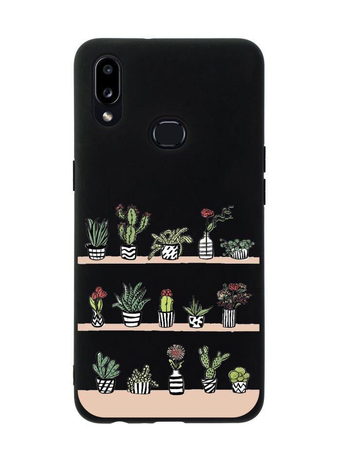 Samsung A10s Kaktüs Bahçesi Premium Silikonlu Telefon Kılıfı