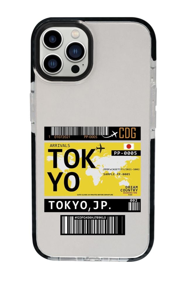 iPhone 15 Pro Uyumlu Tokyo Desenli Candy Bumper Darbe Emci Silikonlu Telefon Kılıfı