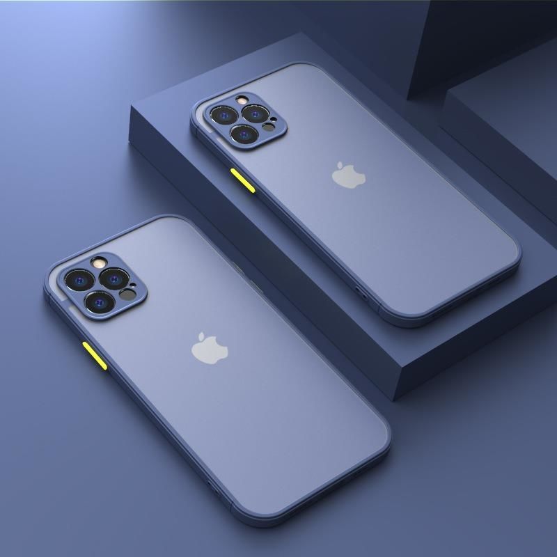 iPhone 13 Pro Max Uyumlu Kamera Korumalı Buzlu Şeffaf Lüx Telefon Kılıfı