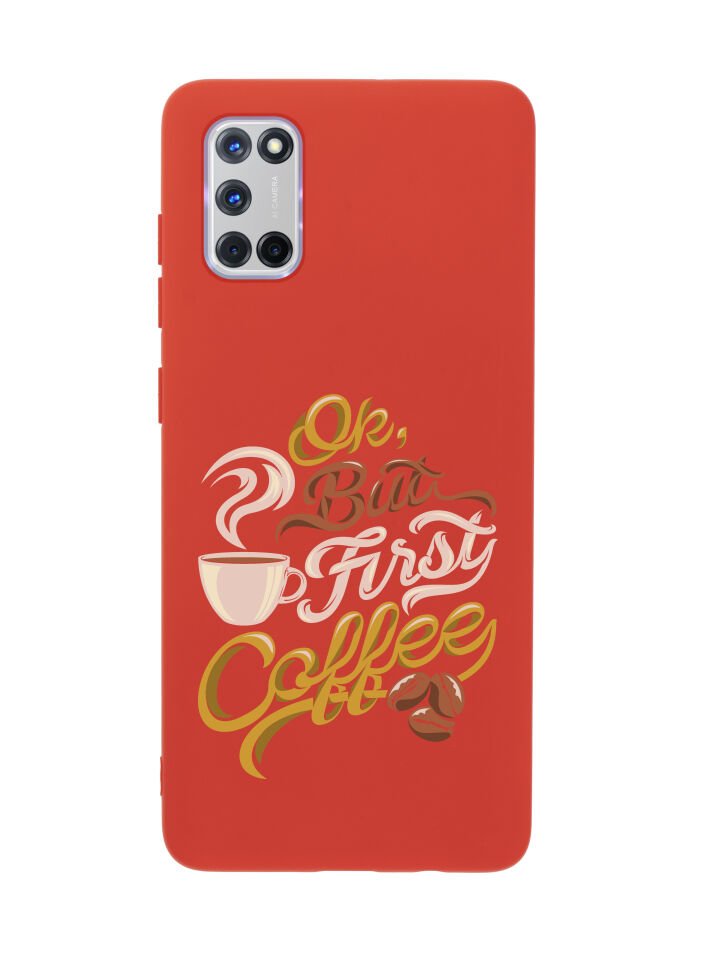 Oppo A72 First Coffee Premium Silikonlu Telefon Kılıfı