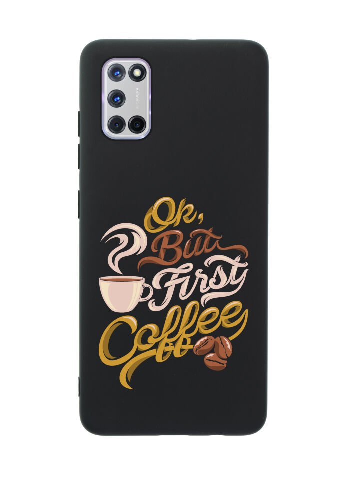 Oppo A72 First Coffee Premium Silikonlu Telefon Kılıfı