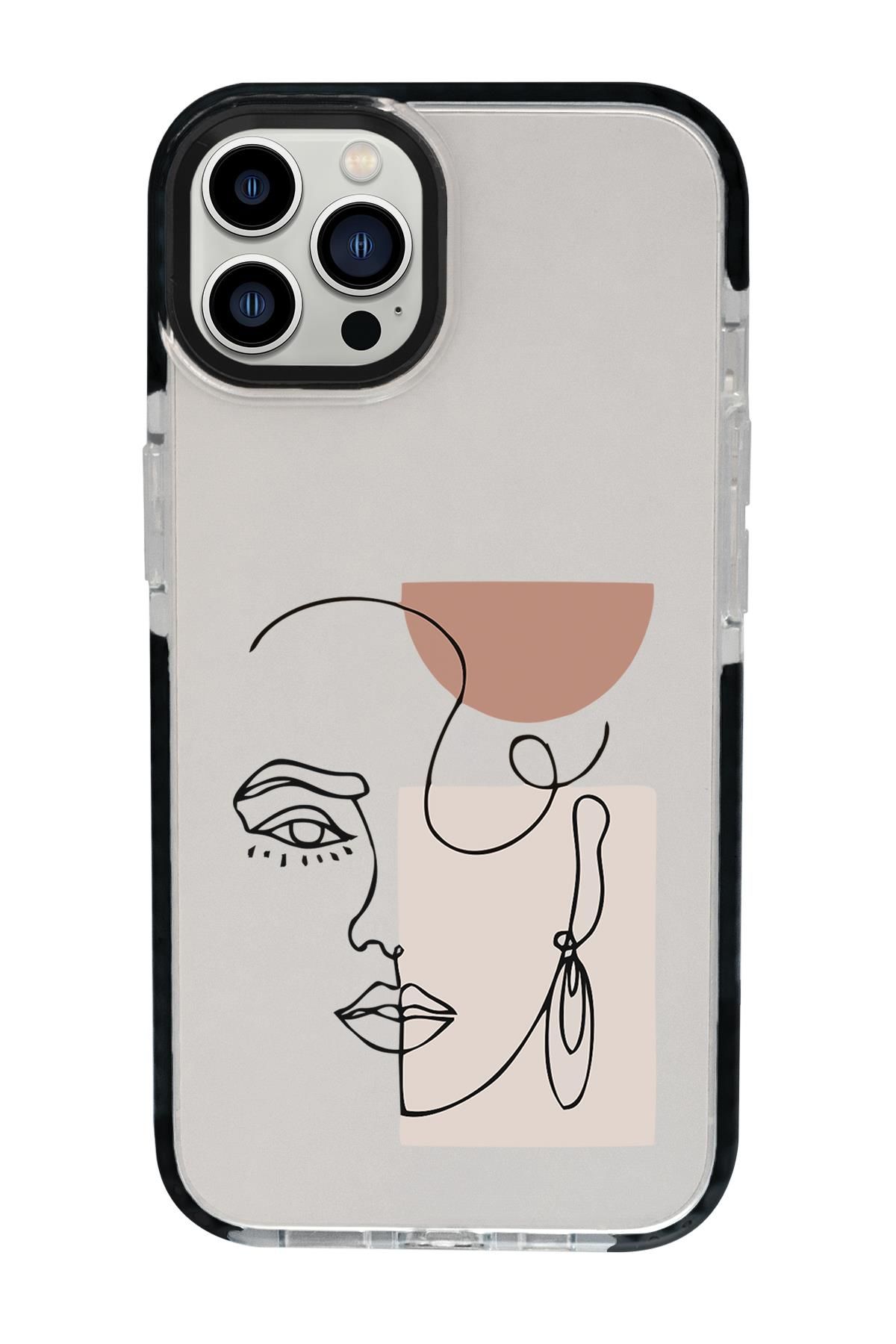 iPhone 15 Pro Max Uyumlu Women Art Desenli Candy Bumper Darbe Emci Silikonlu Telefon Kılıfı