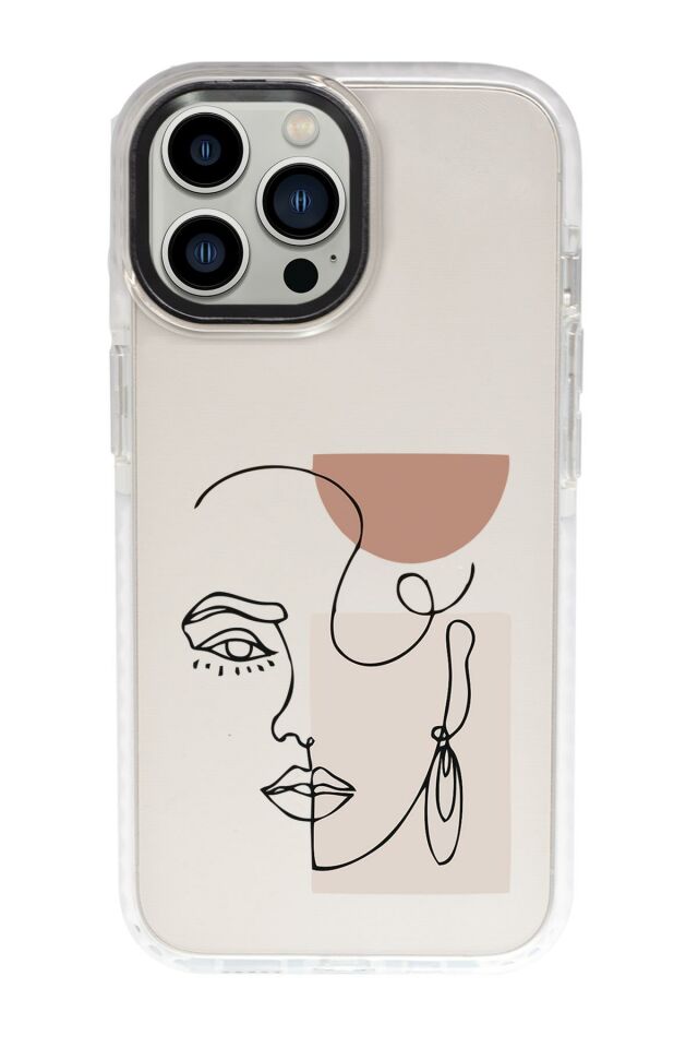 iPhone 15 Pro Uyumlu Women Art Desenli Candy Bumper Darbe Emci Silikonlu Telefon Kılıfı