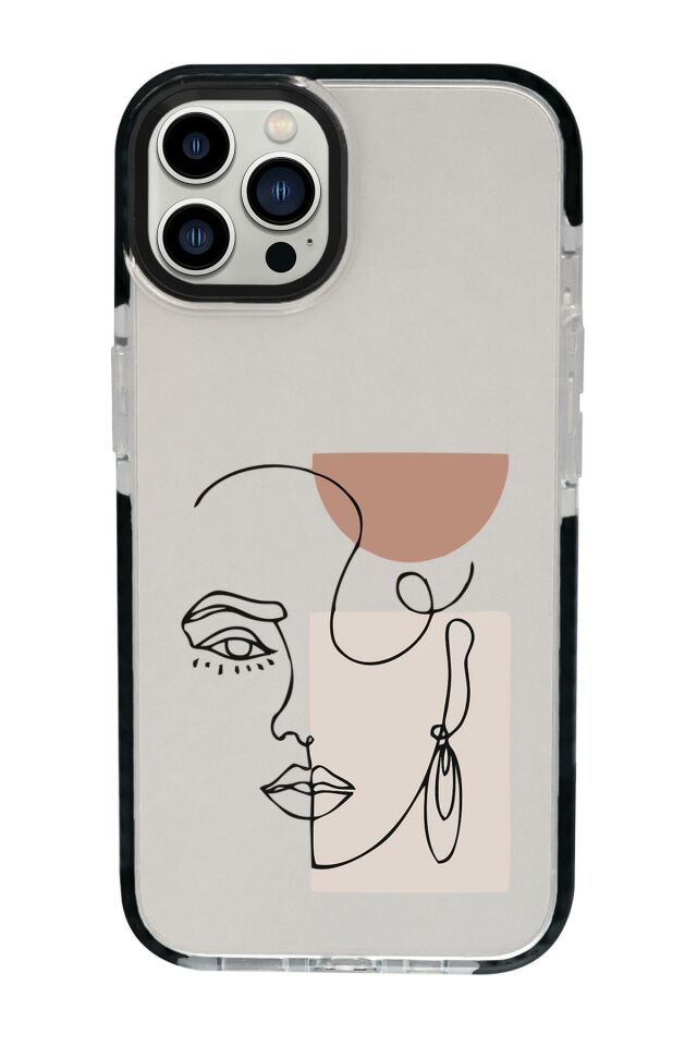 iPhone 15 Pro Uyumlu Women Art Desenli Candy Bumper Darbe Emci Silikonlu Telefon Kılıfı