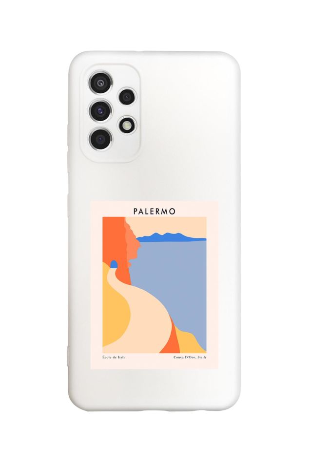 Samsung A23 Uyumlu Palermo Desenli Premium Silikonlu Lansman Telefon Kılıfı