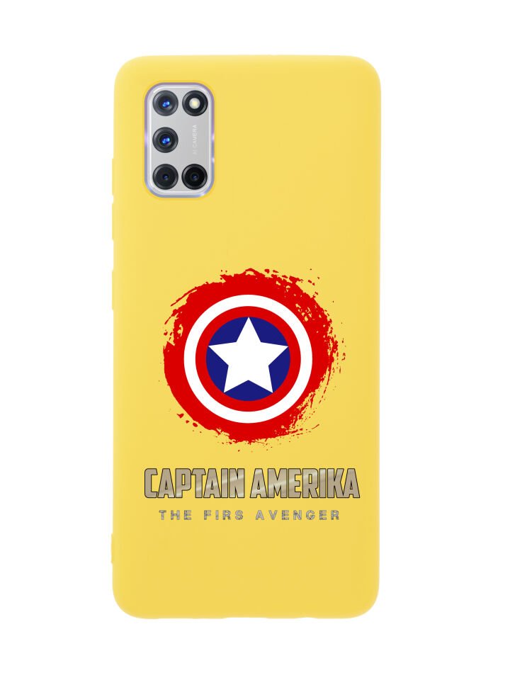 Oppo A72 Captain America Premium Silikonlu Telefon Kılıfı