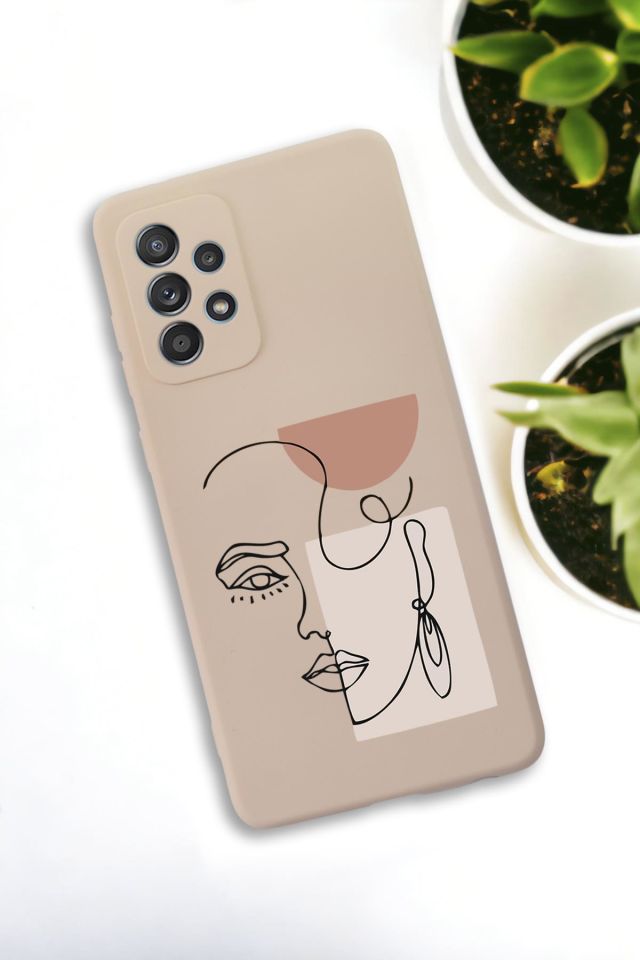 Samsung Galaxy A33 Uyumlu Women Art Desenli Premium Silikonlu Lansman Telefon Kılıfı