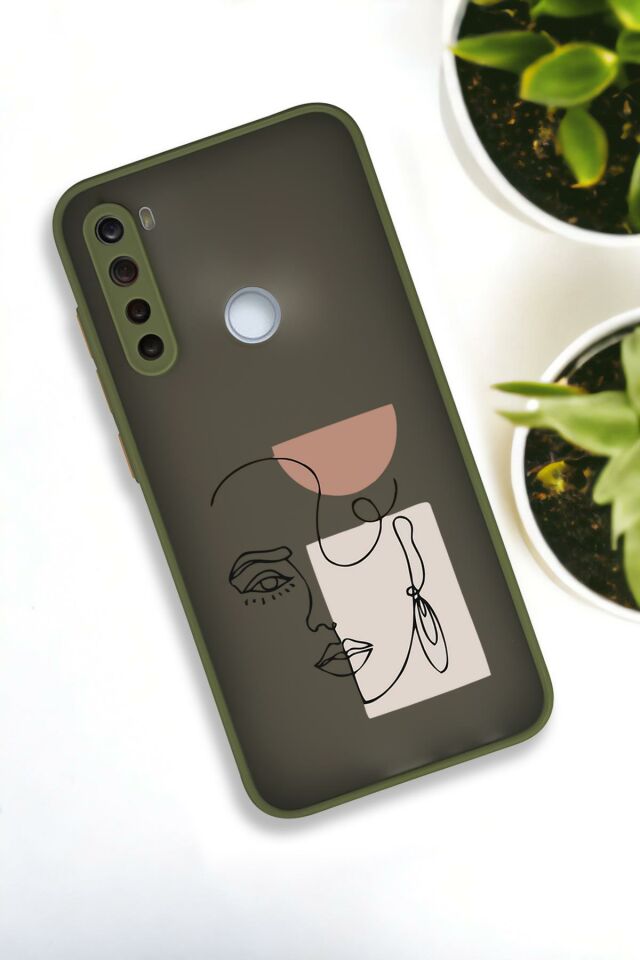Xiaomi Redmi Note 8 Uyumlu Women Art Desenli Buzlu Şeffaf Lüx Telefon Kılıfı