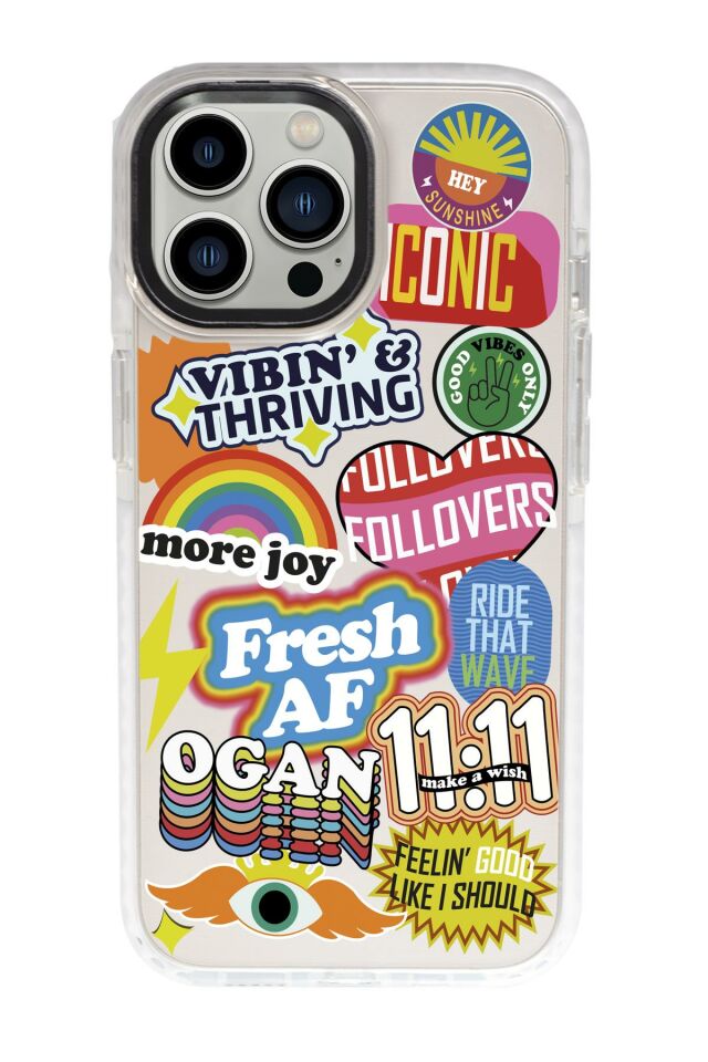 iPhone 15 Pro Max Uyumlu Fresh Desenli Candy Bumper Darbe Emci Silikonlu Telefon Kılıfı