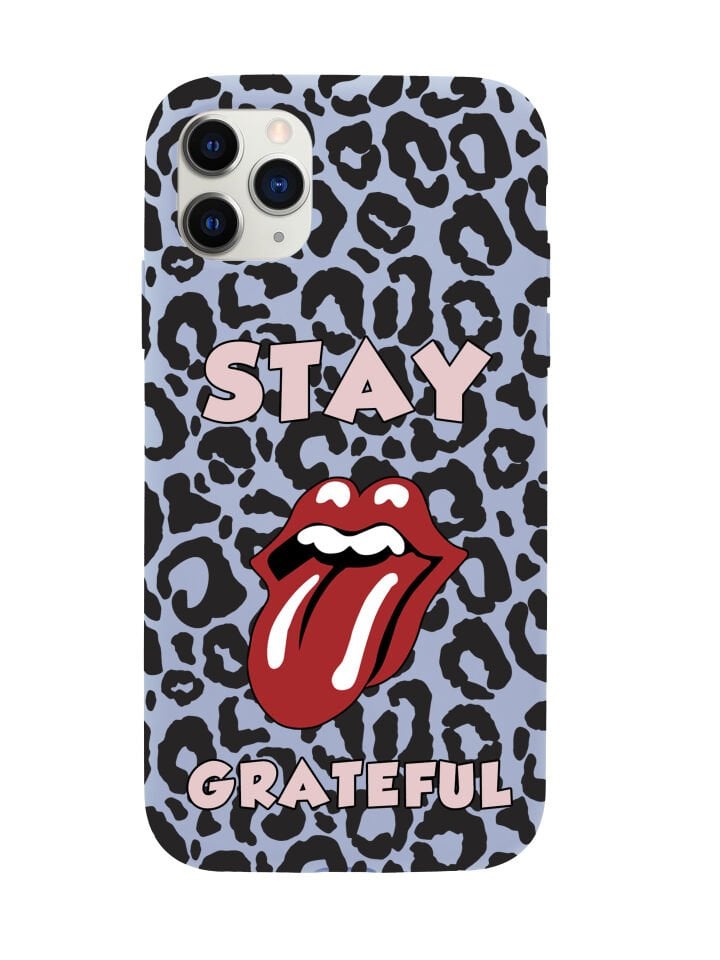 iPhone 11 Pro Max Stay Grateful Premium Lansman Silikonlu Kılıf