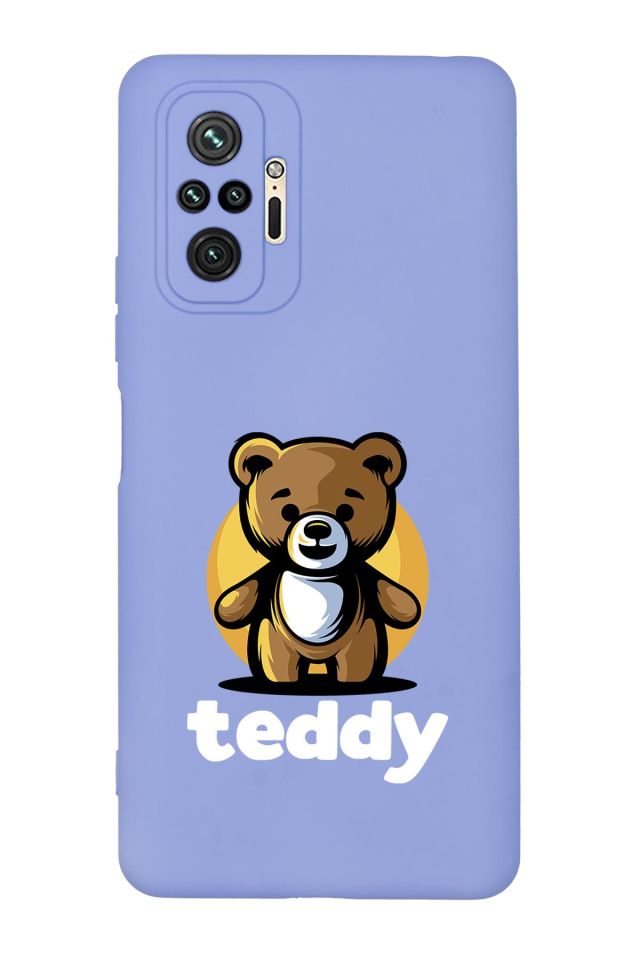Redmi Note 10 Pro Max Teddy Desenli Premium Silikonlu Telefon Kılıfı