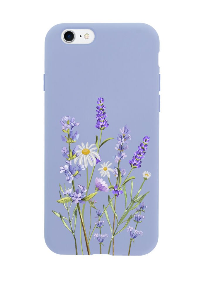 iPhone 8 Lavender Premium Lansman Silikonlu Kılıf