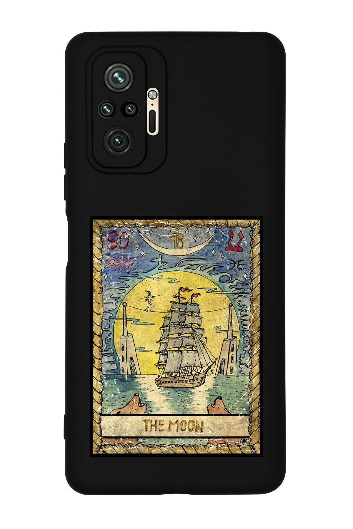 Redmi Note 10 Pro Max The Moon Desenli Premium Silikonlu Telefon Kılıfı