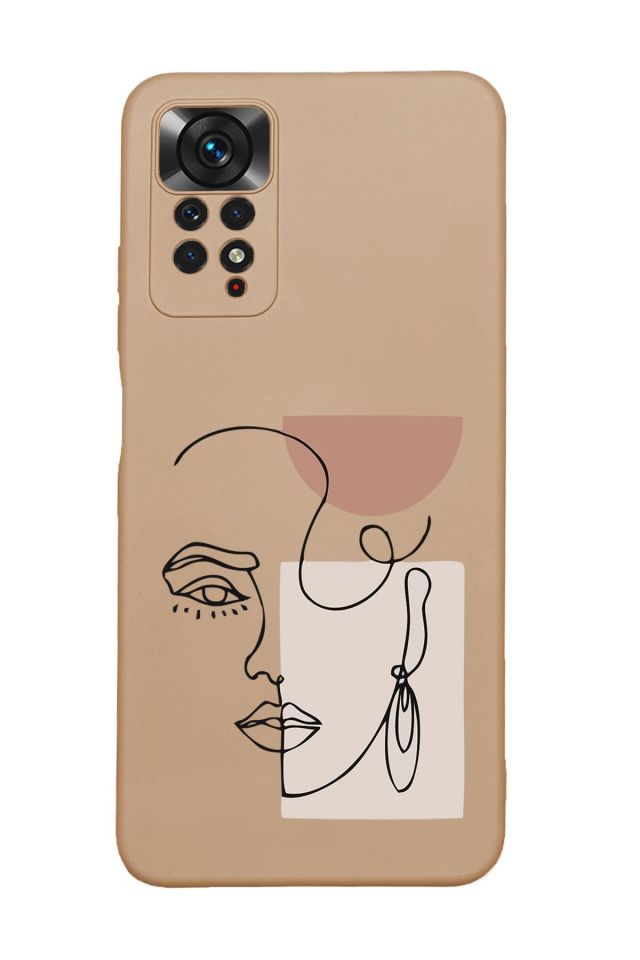 Xiaomi Redmi Note 12 Pro Uyumlu Women Art Desenli Premium Silikonlu Lansman Telefon Kılıfı