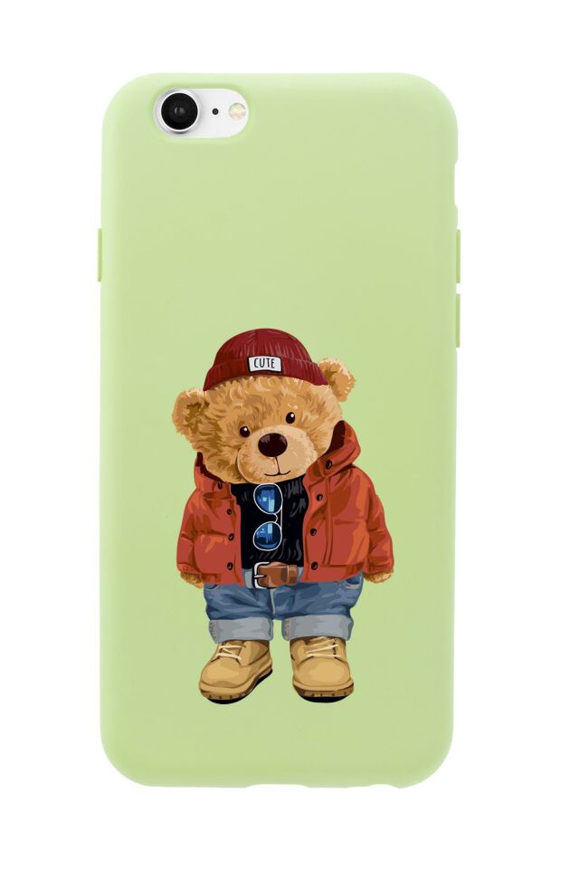 iPhone 6 Teddy Bear Premium Silikonlu Telefon Kılıfı