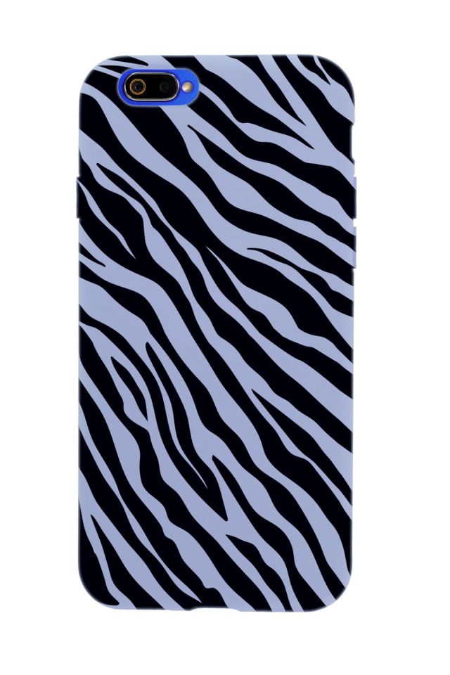 Realme C2 Zebra Pattern Premium Silikonlu Telefon Kılıfı