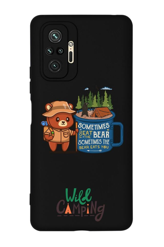 Redmi Note 10 Pro Max Wild Camping Desenli Premium Silikonlu Telefon Kılıfı