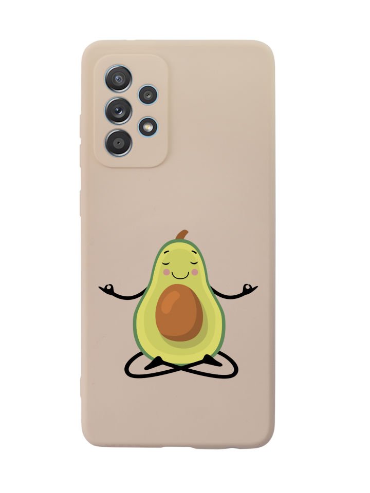 Samsung A52 Yogacı Avokado Premium Silikonlu Telefon Kılıfı