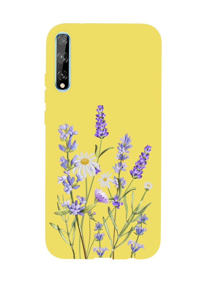 Huawei Psmart S Lavender Premium Silikonlu Telefon Kılıfı