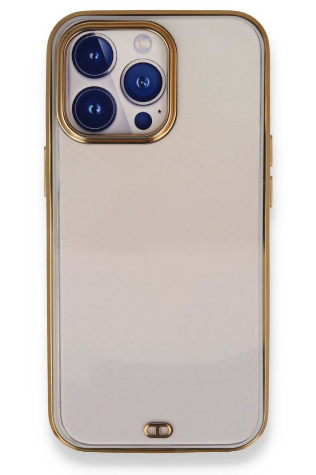 iPhone 13 Pro Max Uyumlu Premium Electrolize Silikonlu Şeffaf Telefon Kılıfı