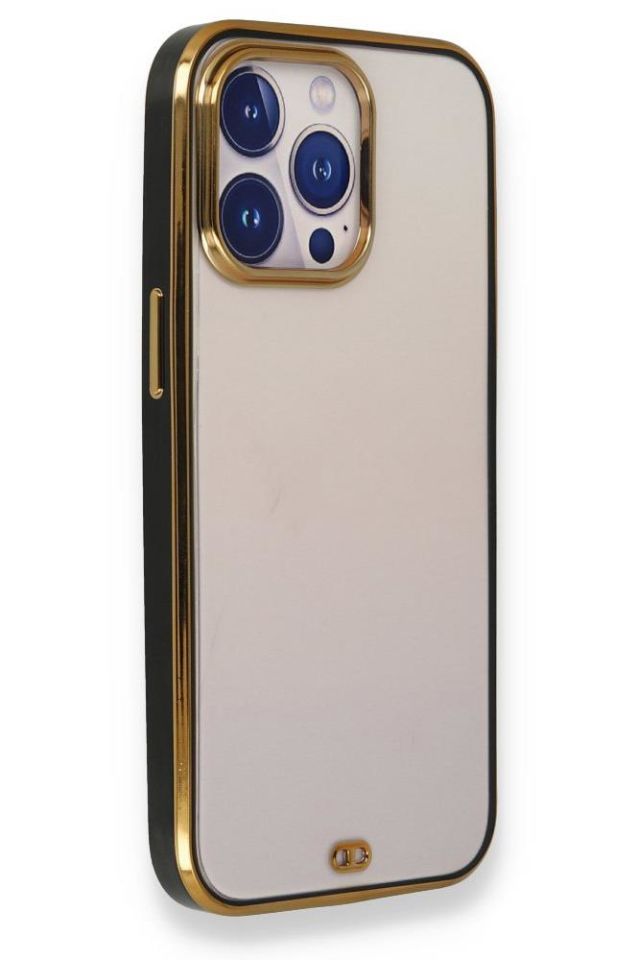 iPhone 13 Pro Max Uyumlu Premium Electrolize Silikonlu Şeffaf Telefon Kılıfı