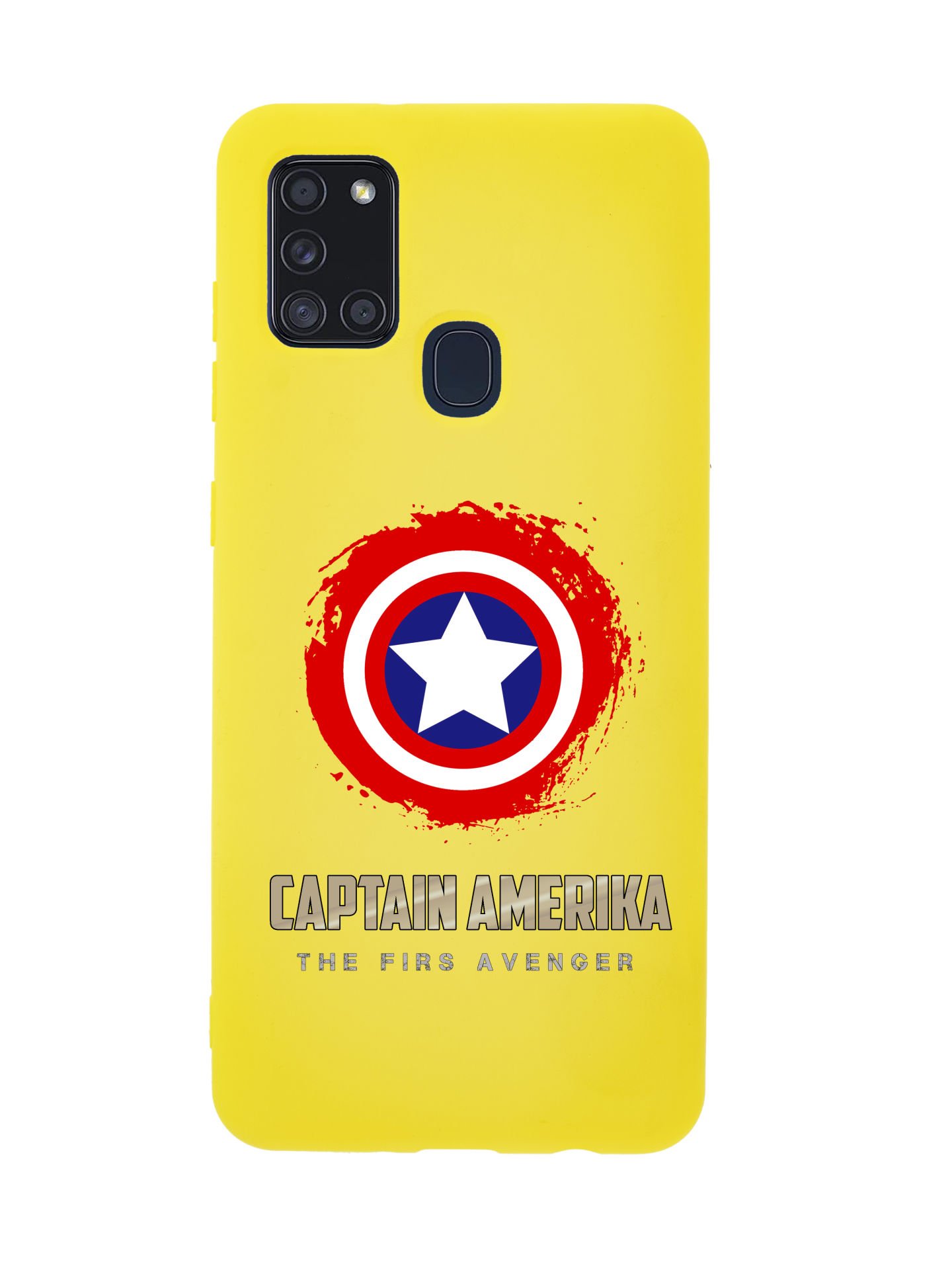 Samsung A21s Captain America Premium Silikonlu Telefon Kılıfı