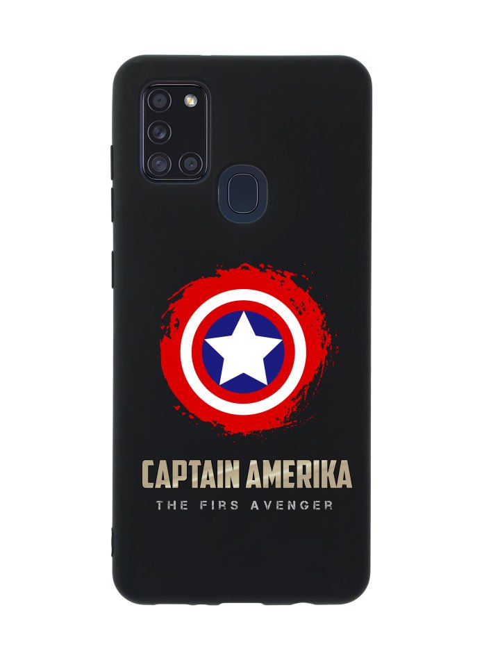 Samsung A21s Captain America Premium Silikonlu Telefon Kılıfı