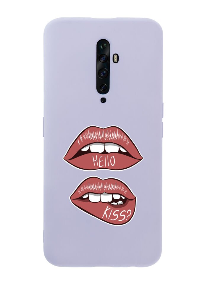 Oppo Reno 2Z Hello Kiss Premium Silikonlu Telefon Kılıfı