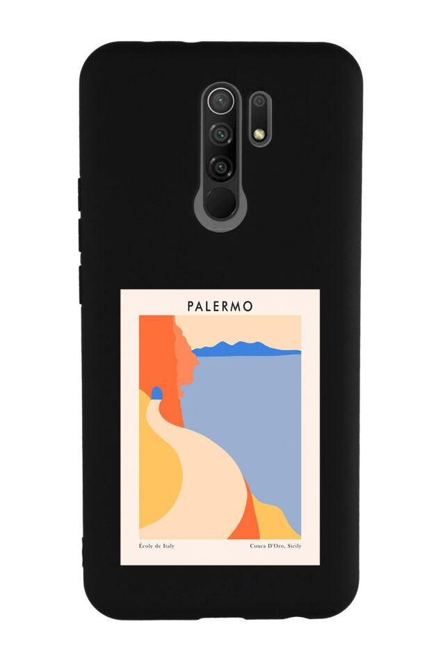 Xiaomi Redmi 9 Uyumlu Palermo Desenli Premium Silikonlu Lansman Telefon Kılıfı