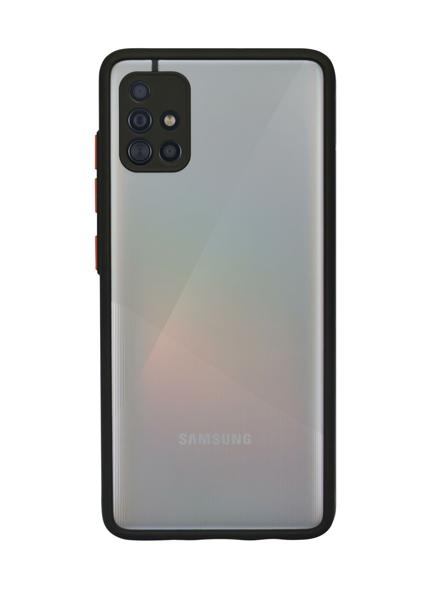 Samsung A51 Buzlu Şeffaf Lüx Telefon Kılıfı MCH90