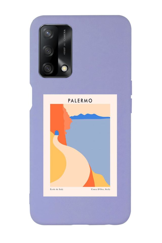 Oppo A74 Uyumlu Palermo Desenli Premium Silikonlu Lansman Telefon Kılıfı