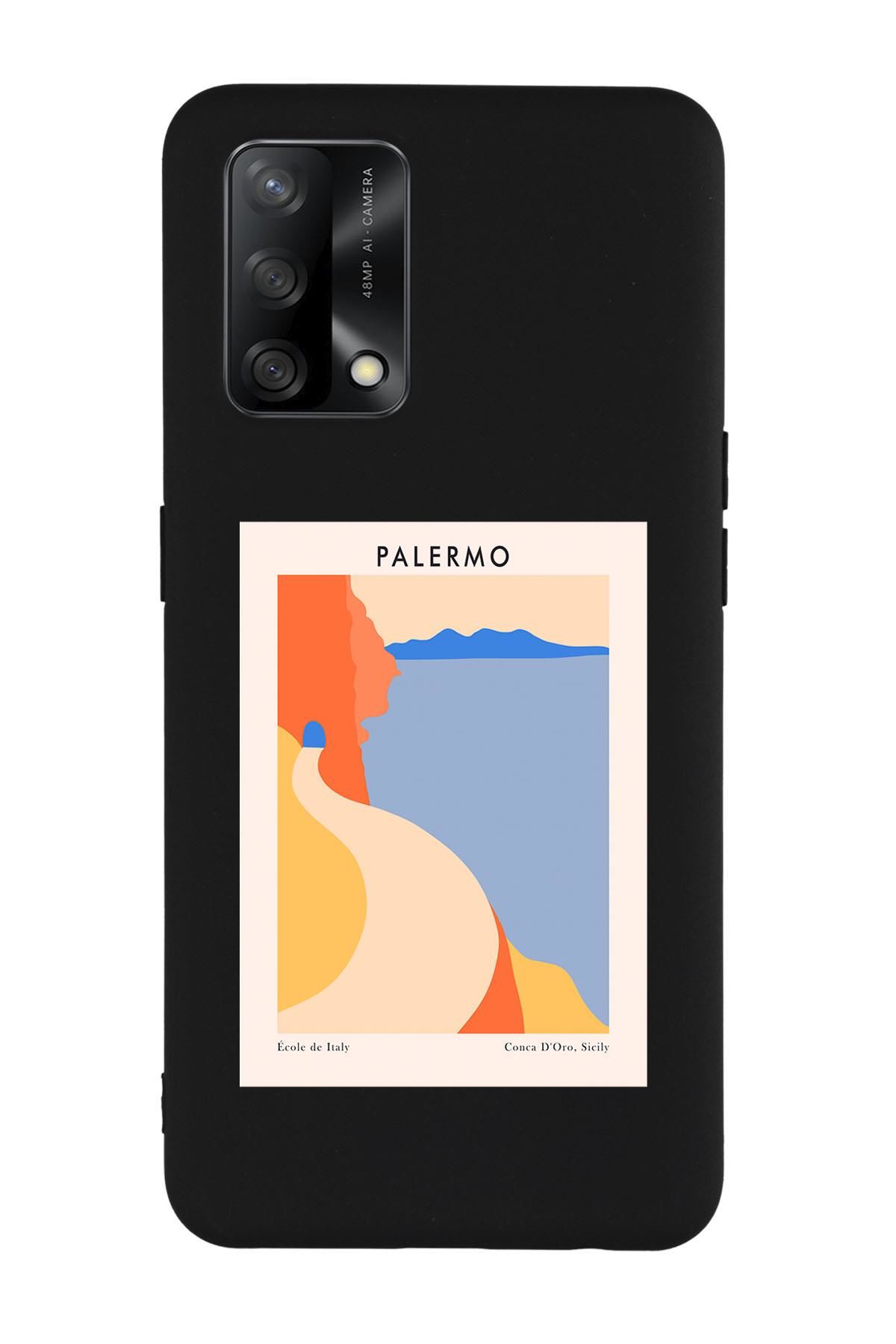 Oppo A74 Uyumlu Palermo Desenli Premium Silikonlu Lansman Telefon Kılıfı